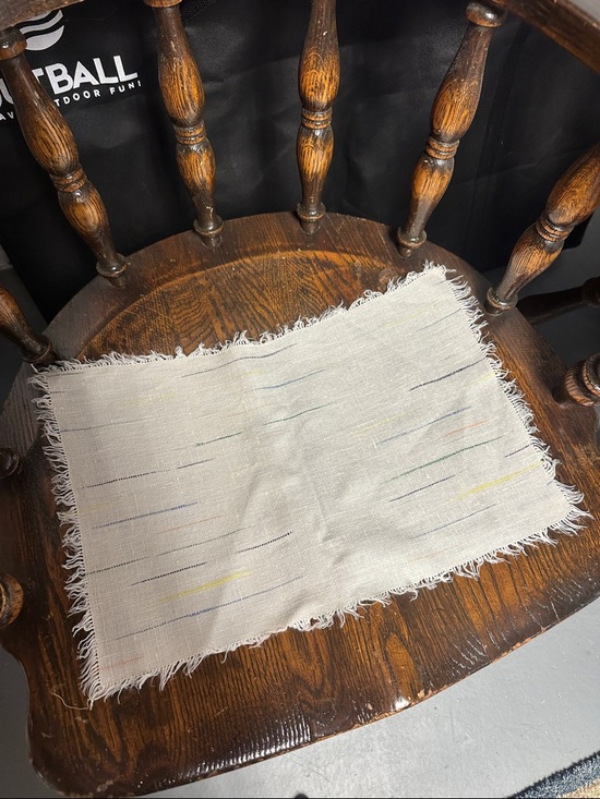 Other - Set of 8 Handwoven Cream Fringe Placemat and Napkin Set - Home Dining